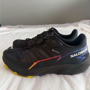 Salomon Men's Thundercross Surf the Web Black Trail Shoes Size 11.5
